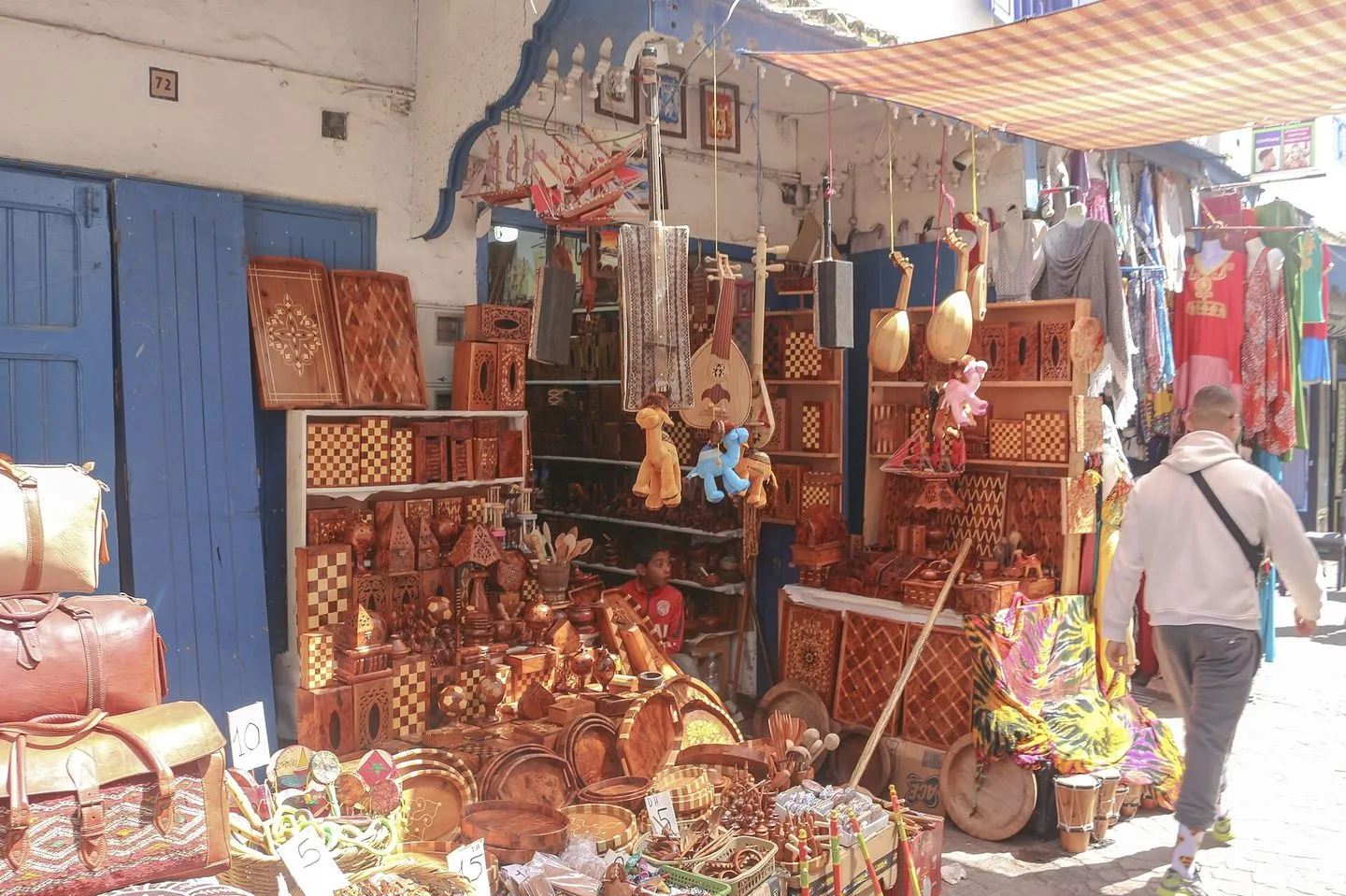 Maroko | Sklep z wyrobami z drewna w Essaouirze
