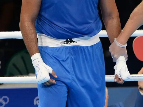 Mohamed Arjaoui, marokański bokser, na igrzyskach olimpijskich w Rio de Janeiro (2016)