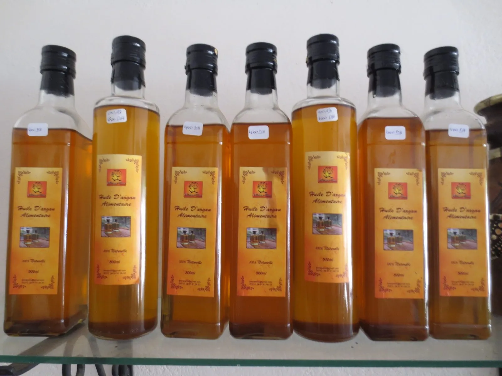 Maroko | Butelki oleju arganowego